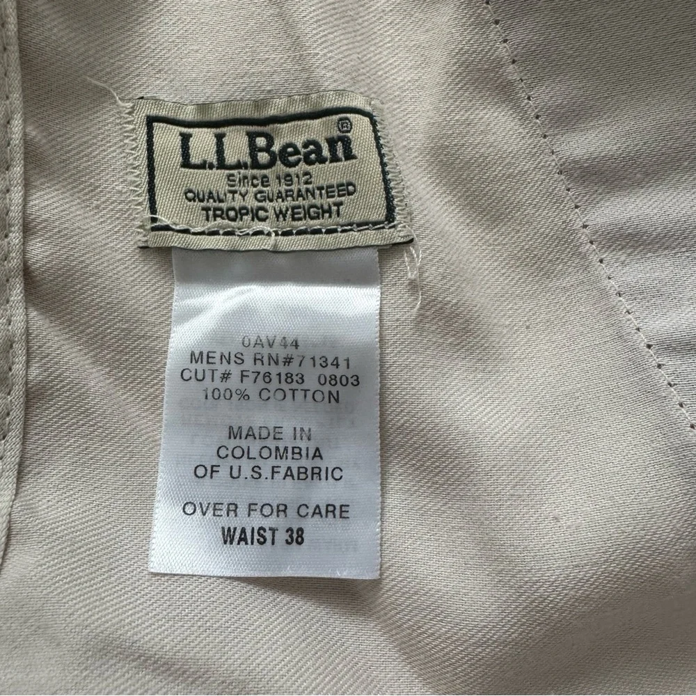 L.L. Bean Tropic Weight Cotton Shorts‎ Men's 38 Brick Red Pleated Classic Fit